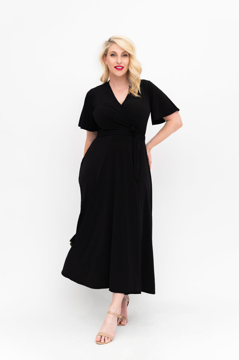 Little Black Wrap Dress - Pre Order ...